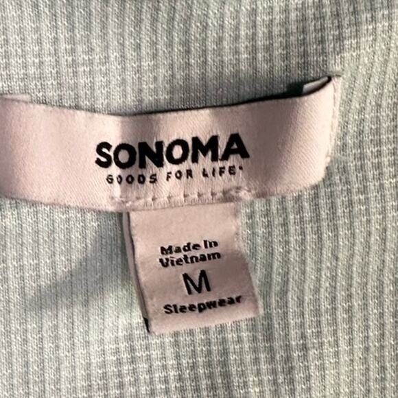 Sonoma Goods for Life Women's Mint Green Long Sleeve Henley Shirt - Picture 3 of 5